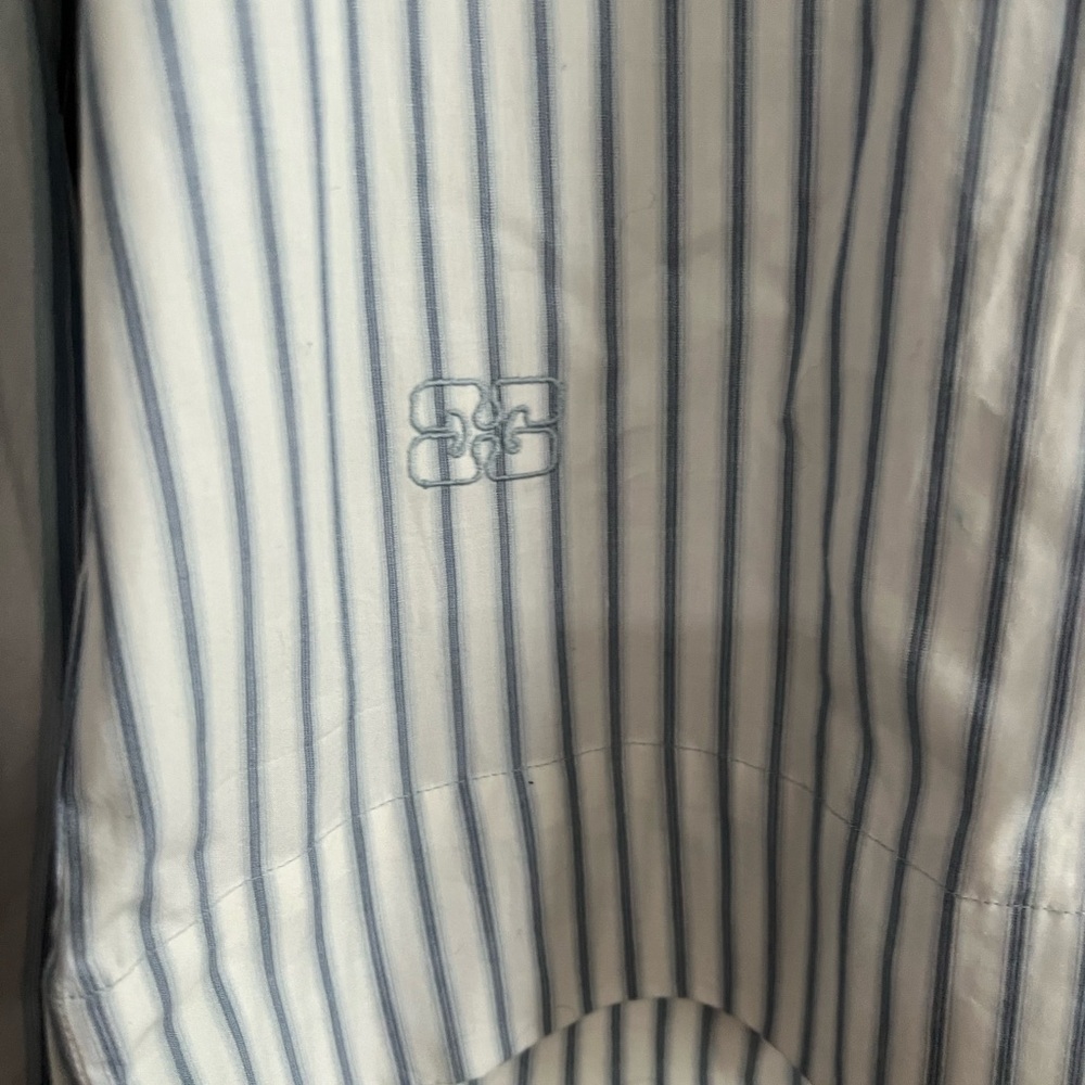 Ganni Stripe Cotton Shirt - Picture 5 of 8
